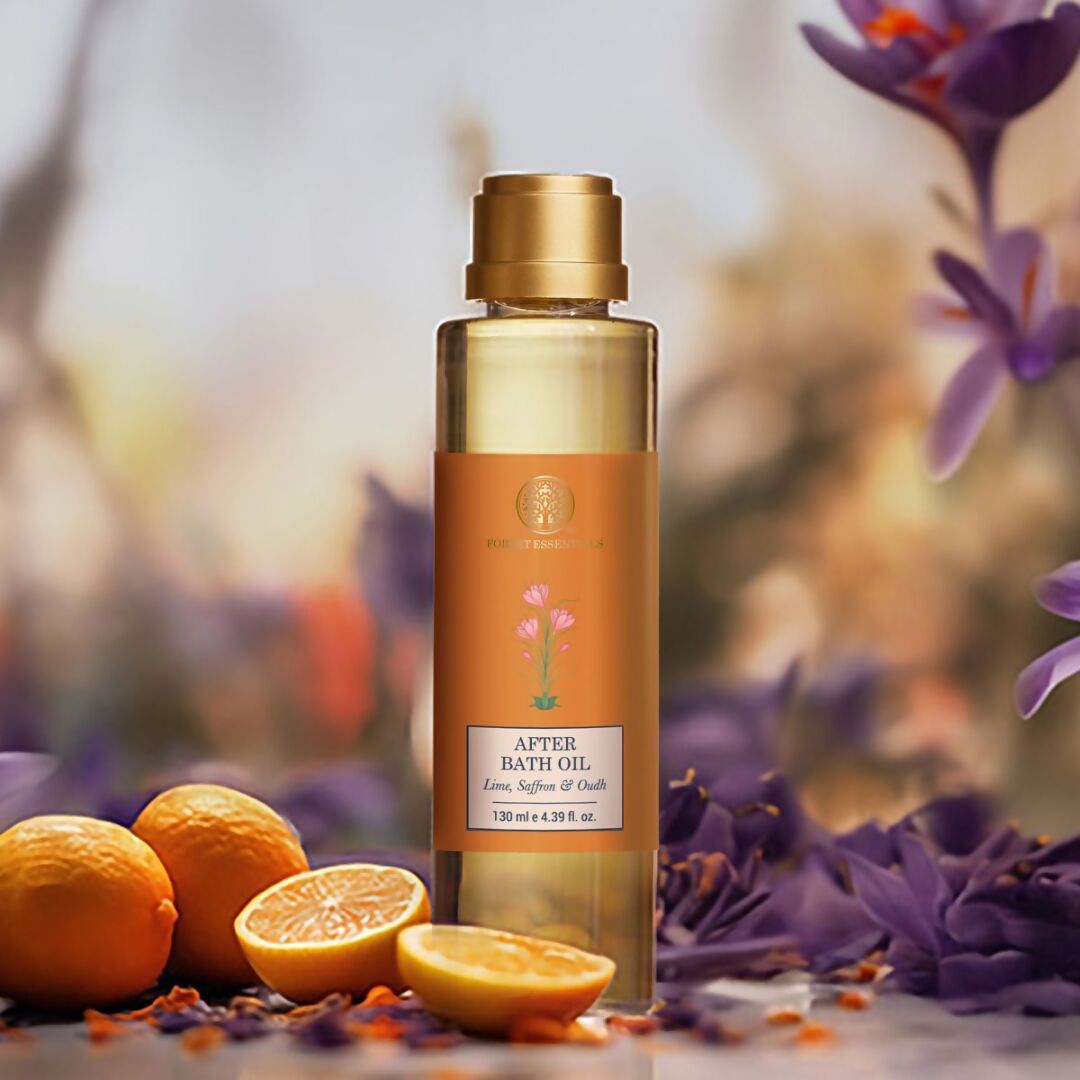 Forest Essentials After Bath Oil Lime Saffron & Oudh - Drmedicart