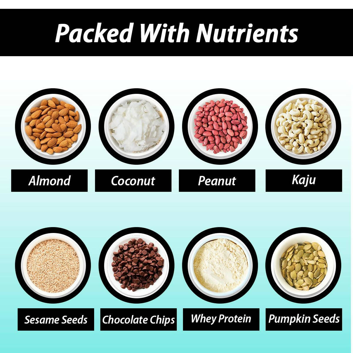 NutroActive Keto Breakfast Mini Bars with Nuts & Seeds