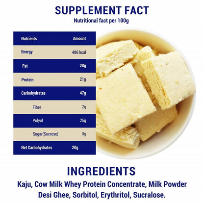 Diabexy Desi Ghee Kaju Barfi