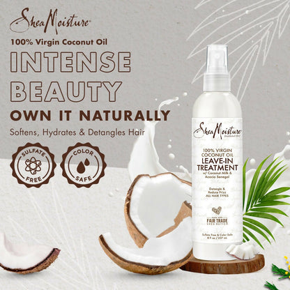 Shea Moisture Genuine  Virgin Coconut Oil Daily Hydration Leave-In Conditioner
