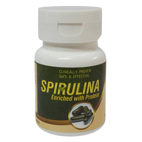 Buy Deep Ayurveda Spirulina 500mg Veg Capsules from DrMediCart, Ship from India to USA