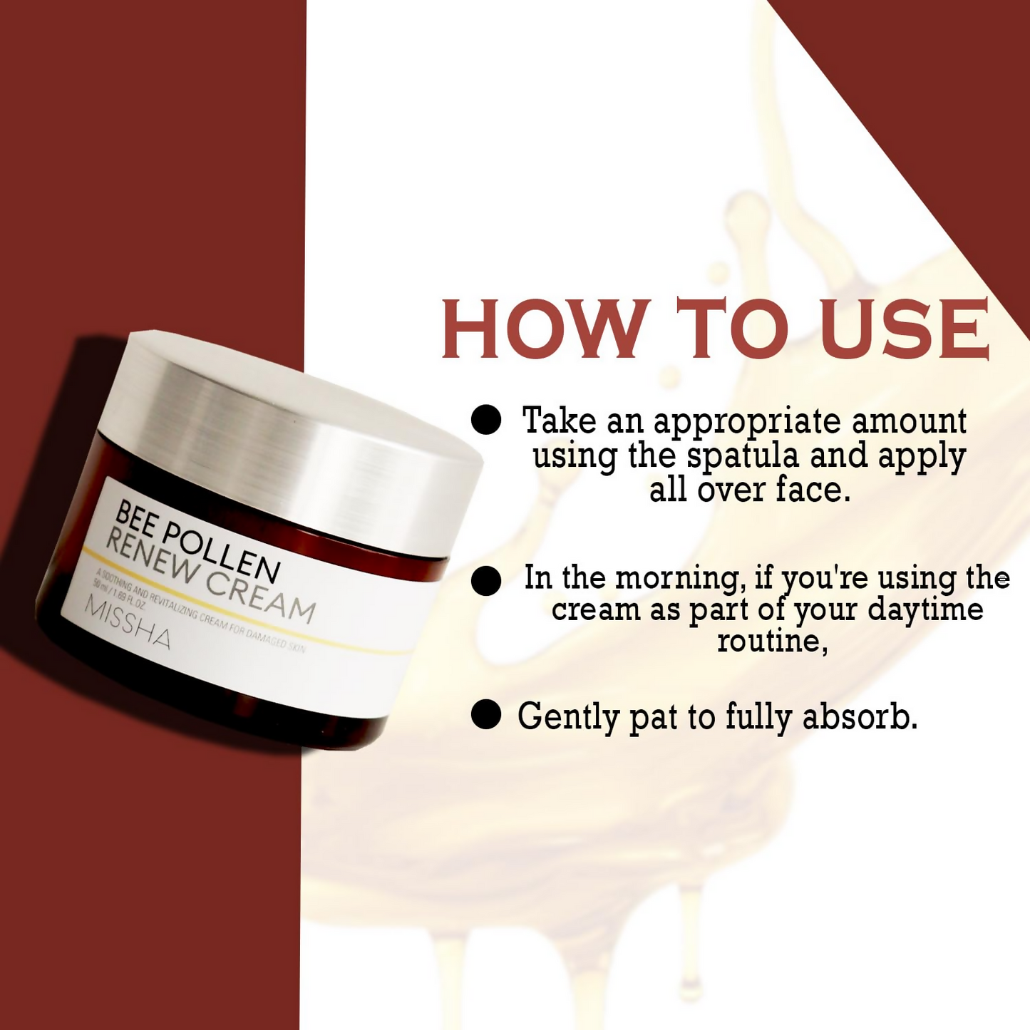 Missha Bee Pollen Renew Cream For Intense Hydration And Skin Barrier Support