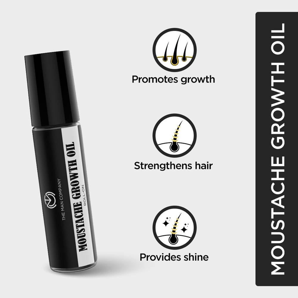 The Man Company Moustache Growth Oil With Basil & Almond - Drmedicart