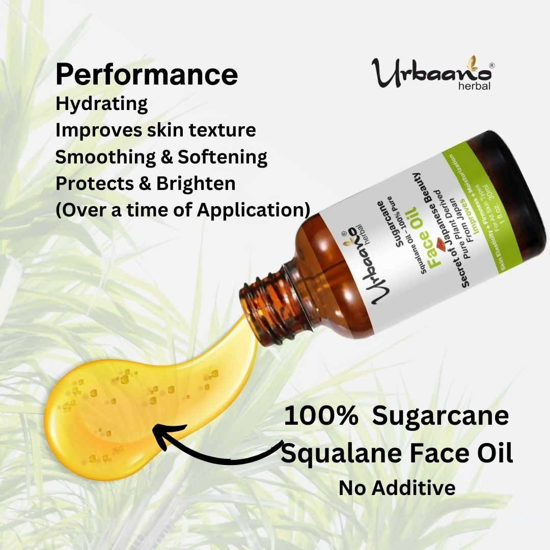 Urbaano Herbal Sugarcane Squalane Face Oil Serum