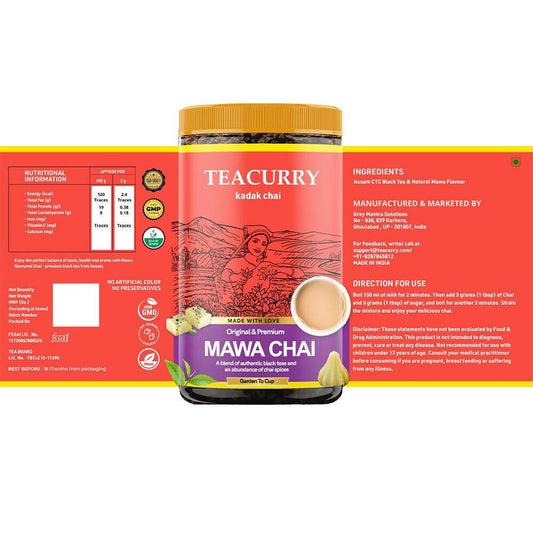 Buy Teacurry Mawa Chai Powder from DrMediCart, Ship from India to USA