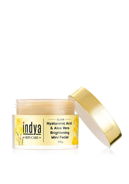 Indya Hyaluronic Acid & Aloe Vera Brightening Mini Facial Benefits