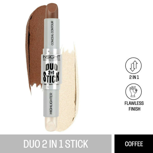 Buy Insight Cosmetics Duo Stick Contour + Highlighter - 02 Coffee from DrMediCart, Ship from India to USA