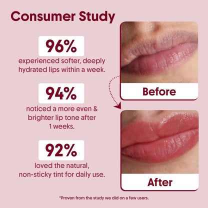 Aravi Organic Beetroot Tinted Lip Balm For Lip Brightening With SPF 50 PA+++ - Kojic Acid & Peptide