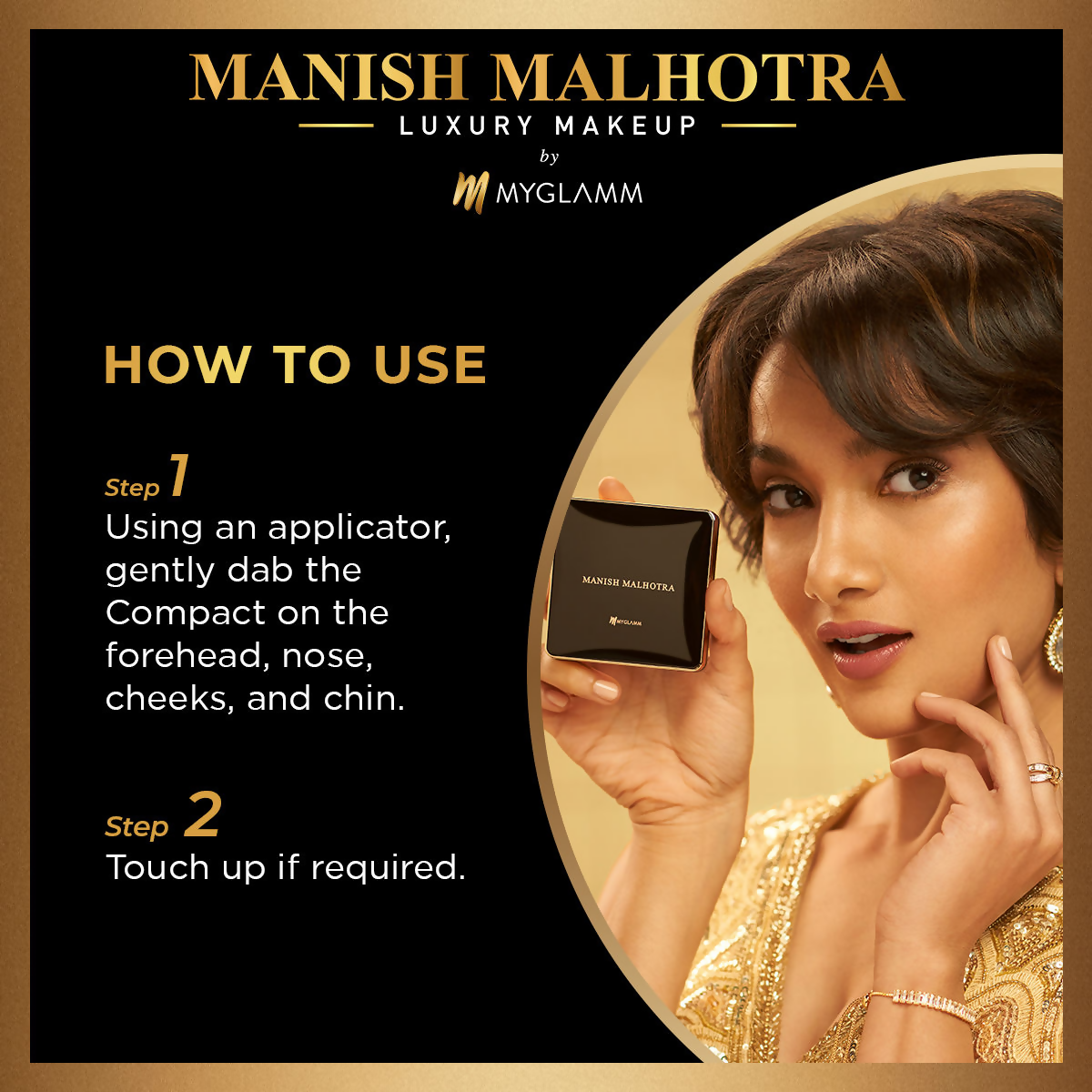 MyGlamm Manish Malhotra Beauty Skin Awakening Compact - Warm Sepia