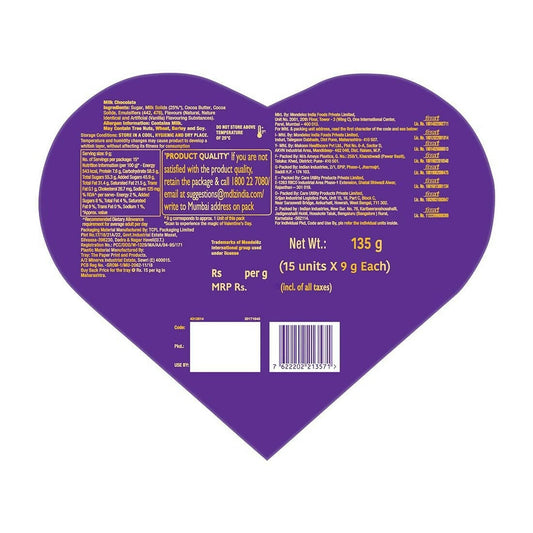 Cadbury Dairy Milk Silk Heart Shaped Valentine's Day Chocolate Gift Box