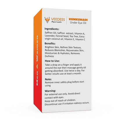 Veedees Kumkumadi Under Eye Oil
