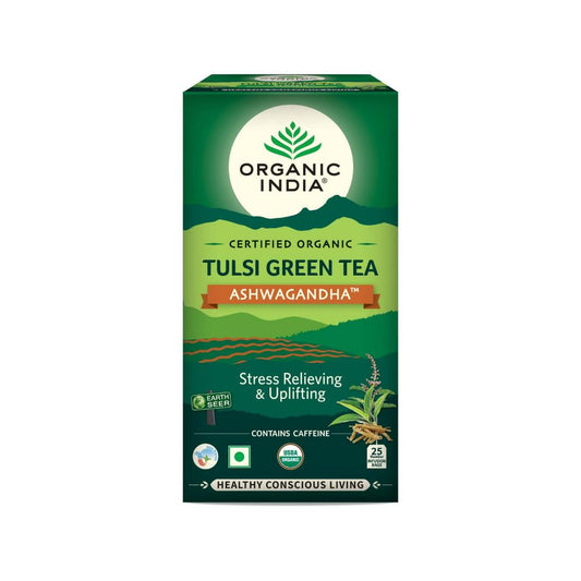 Buy Organic India Tulsi Green Tea Ashwagandha from DrMediCart, Ship from India to USA