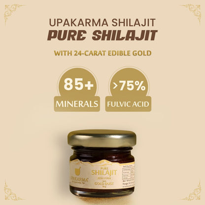 Upakarma Ayurveda Pure SJ Resin Form With Gold Dust