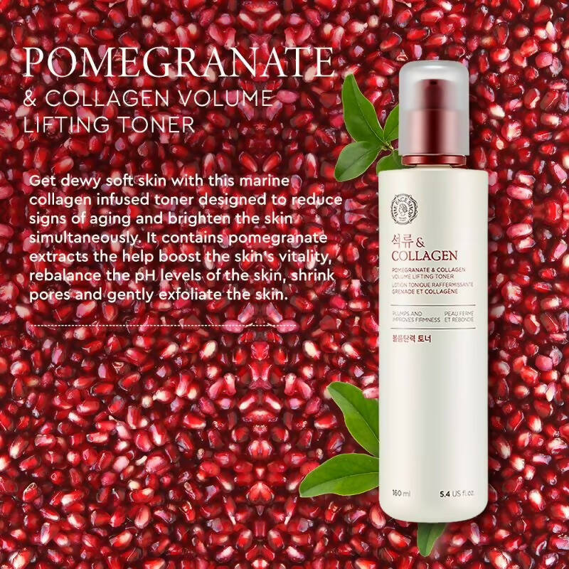 The Face Shop Pomegranate & Collagen Volume Lifting Toner - Korean Skincare