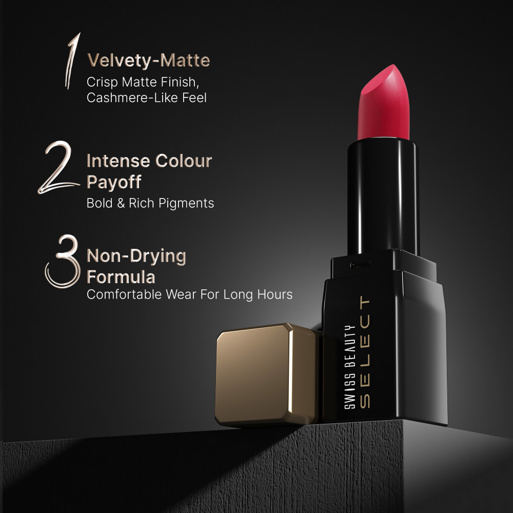 Swiss Beauty Select Dare To Matte Lipstick - 1 Paradise Nude