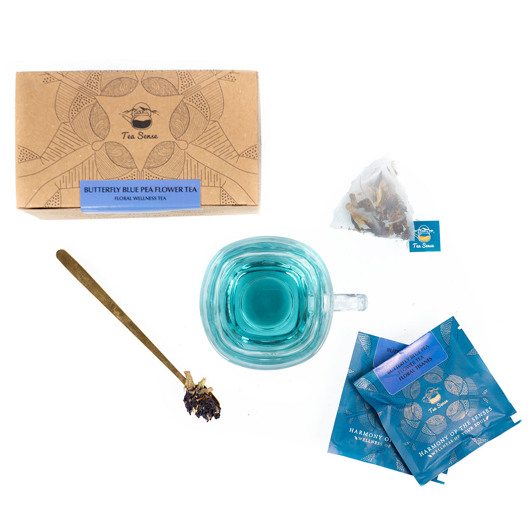 Tea Sense Butterfly Blue Pea Flower Tea Bags Box - Drmedicart