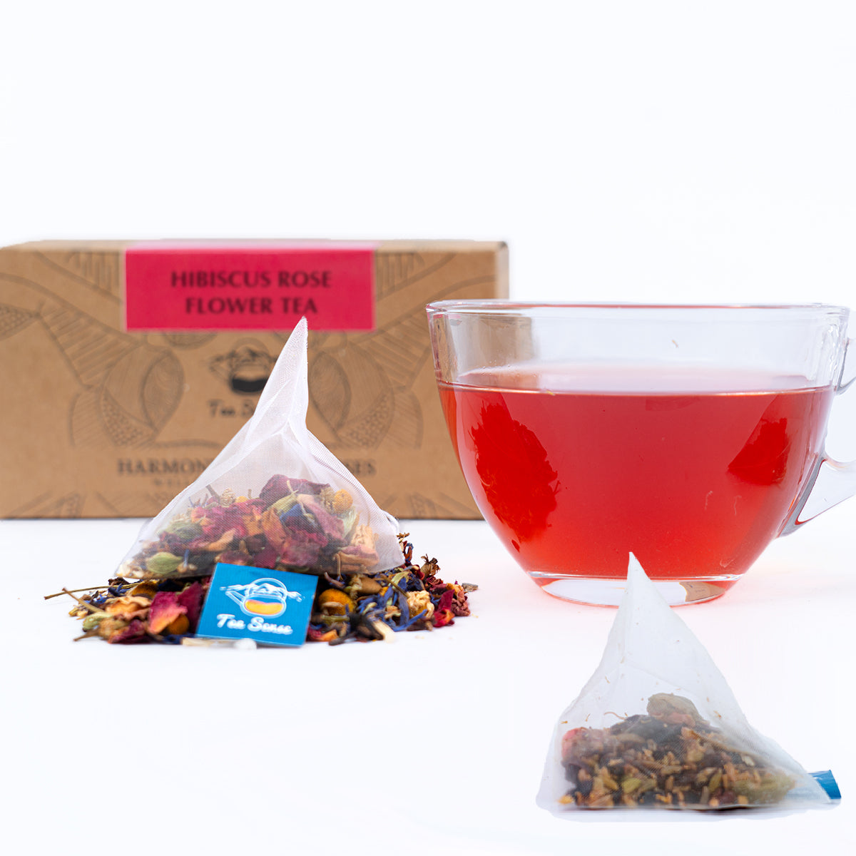Tea Sense Hibiscus Rose Tea Bags Box - Drmedicart