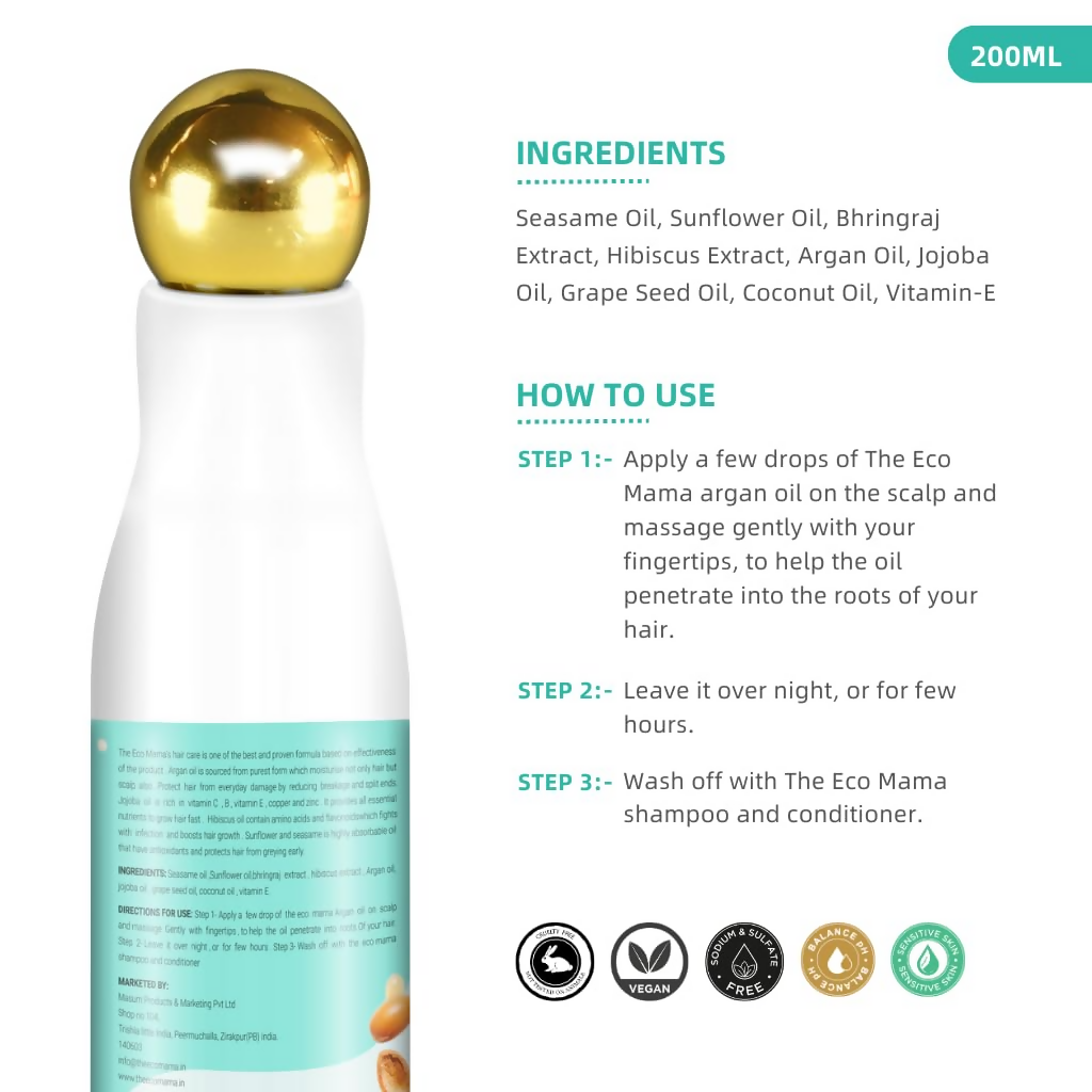 The Eco Mama Argan Hair Oil