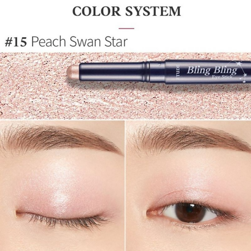Etude House Bling Bling Eyeshadow Stick - 15 Peach Swan Star (21)