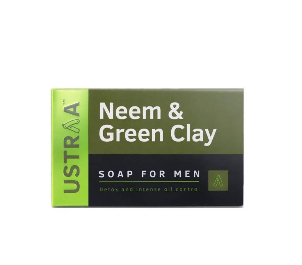 Buy Ustraa Neem & Green Clay Soap For Men from DrMediCart, Ship from India to USA