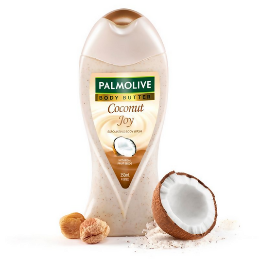 Palmolive Coconut & Jojoba Butter Coconut Joy, Exfoliating & Moisturizing Body Wash