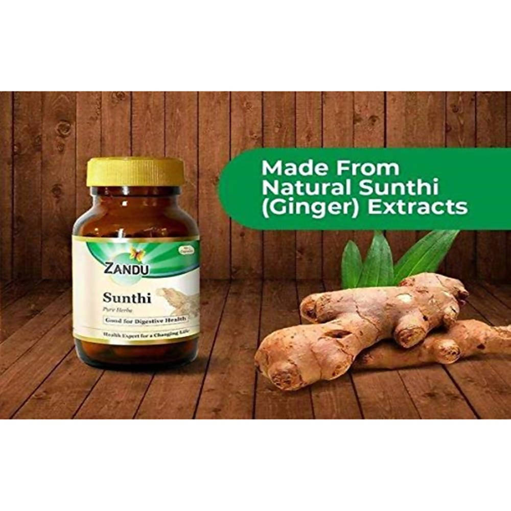 Zandu Sunthi Pure Herbs Capsules Good For Digestive Health