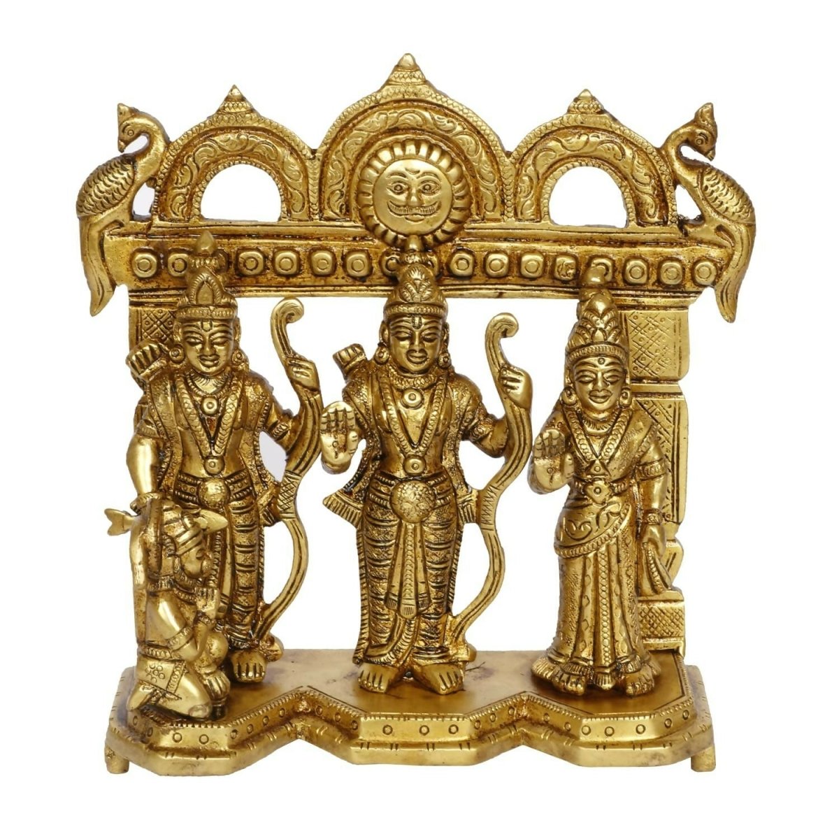 Buy Artvarko Brass Ram Darbar Statue Shree Ram Ji Sita Laxman Hanuman