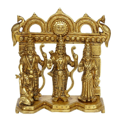 Buy Artvarko Brass Ram Darbar Statue Shree Ram Ji Sita Laxman Hanuman