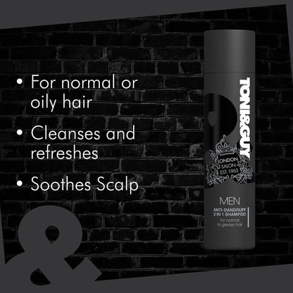 Toni&Guy Men Anti-Dandruff 2-in-1 Shampoo