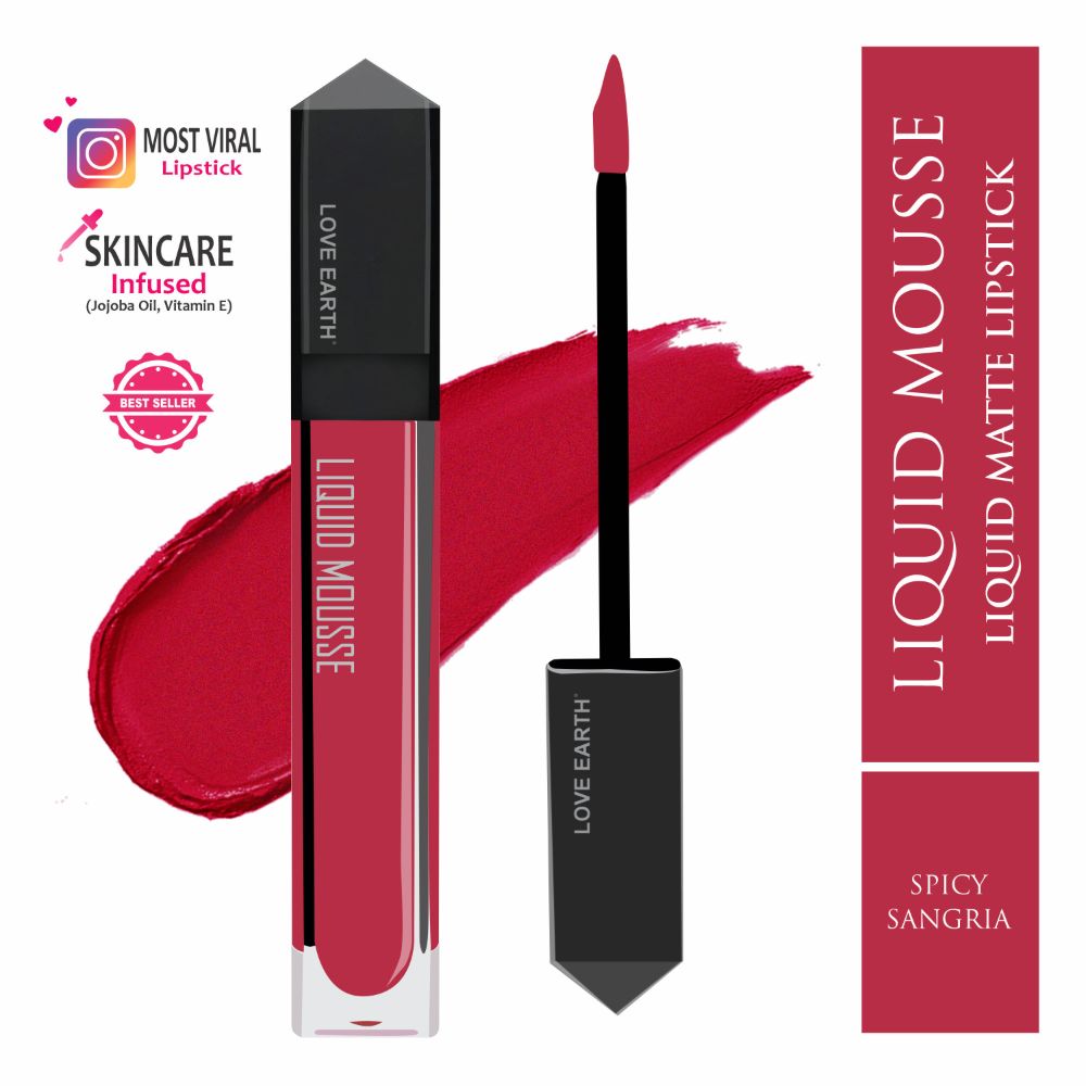 Love Earth Liquid Mousse Lipstick - Spicy Sangria