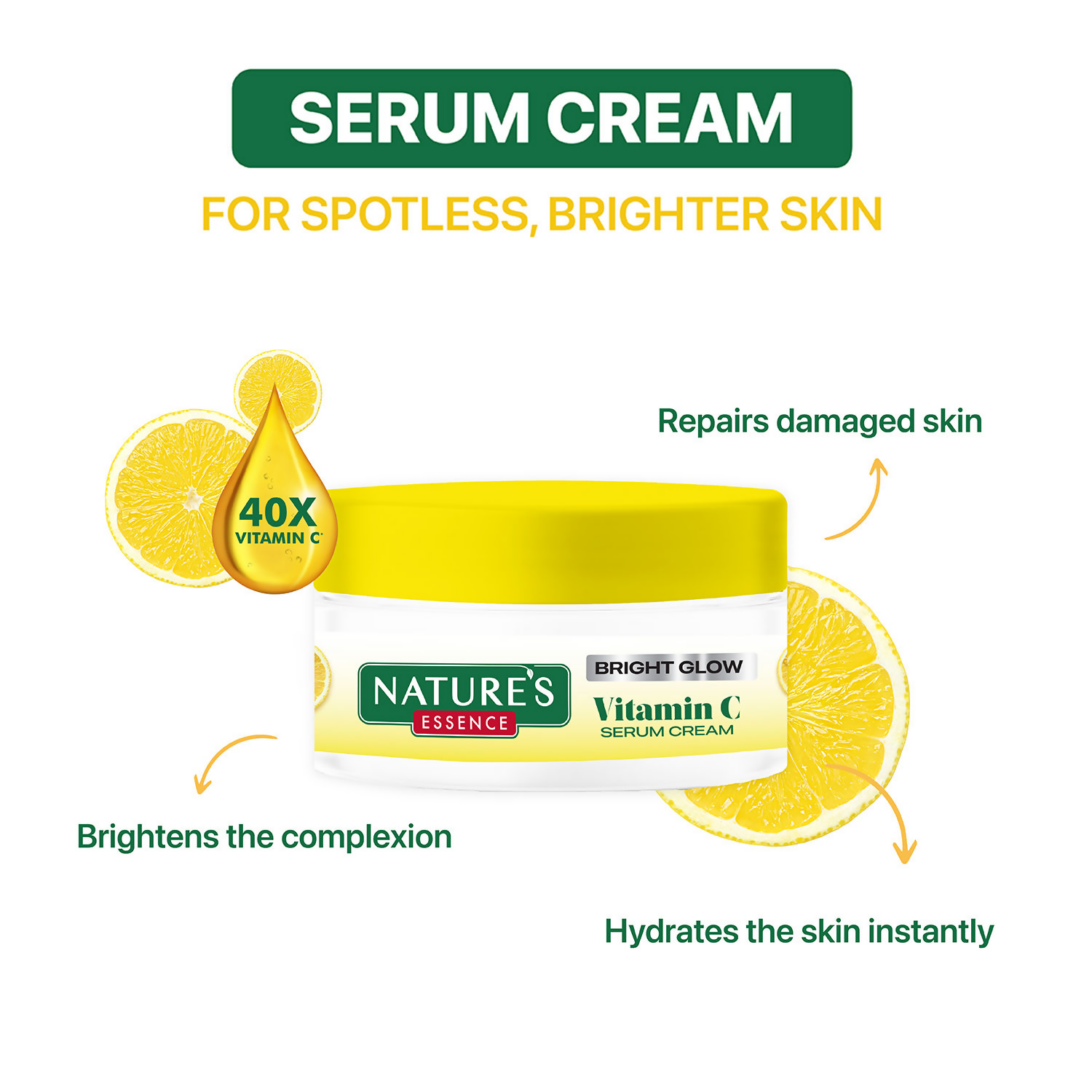 Nature's Essence Bright Glow Vitamin C Serum Cream