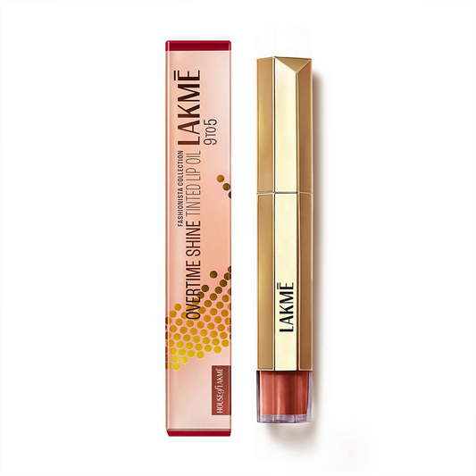 Lakme 9to5 Overtime Shine Tinted Lip Oil  - Cocoa Truffle