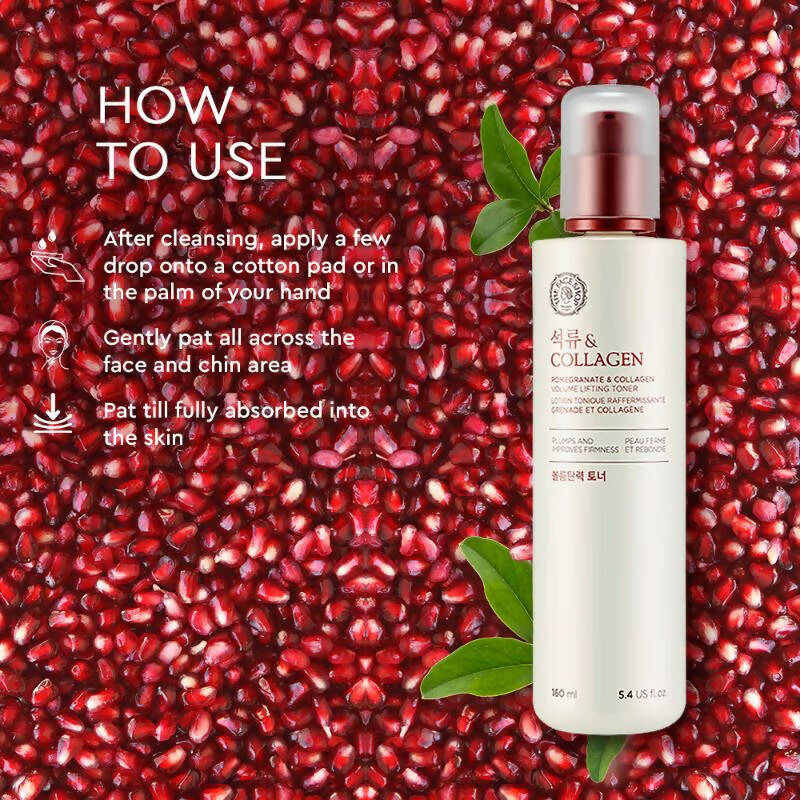 The Face Shop Pomegranate & Collagen Volume Lifting Toner - Korean Skincare