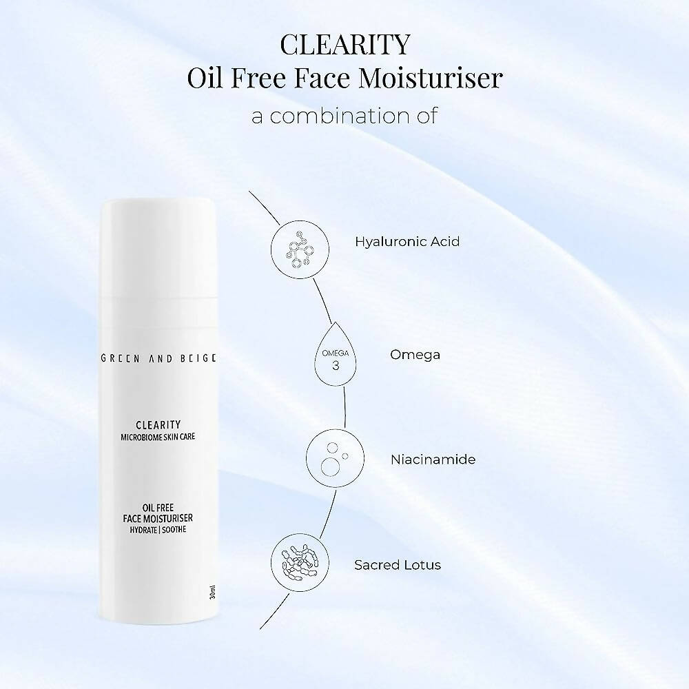 Green And Beige Clearity Face Moisturiser