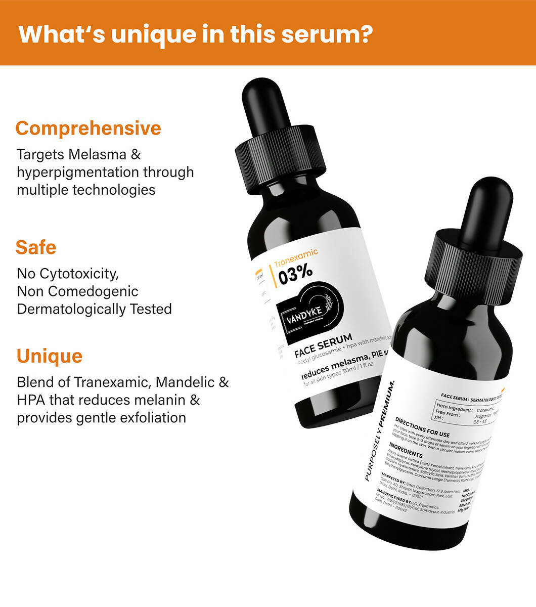 Vandyke Tranexamic 03% Face Serum