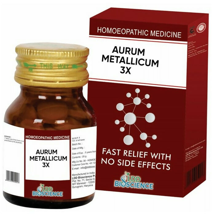 LDD Bioscience Homeopathy Aurum Metallicum 3X Tablets