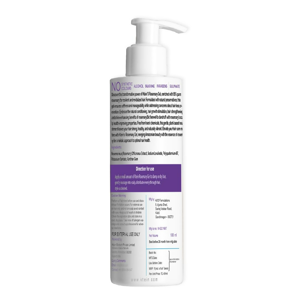 Ktein Rosemary Gel: 95% Rosemary Infused Hair Care Gel