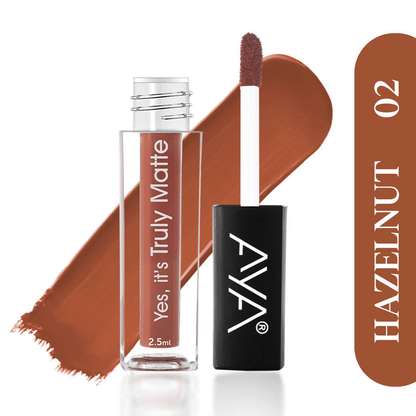 AYA Yes It's Truly Matte Liquid Lipstick - 02 Hazelnut