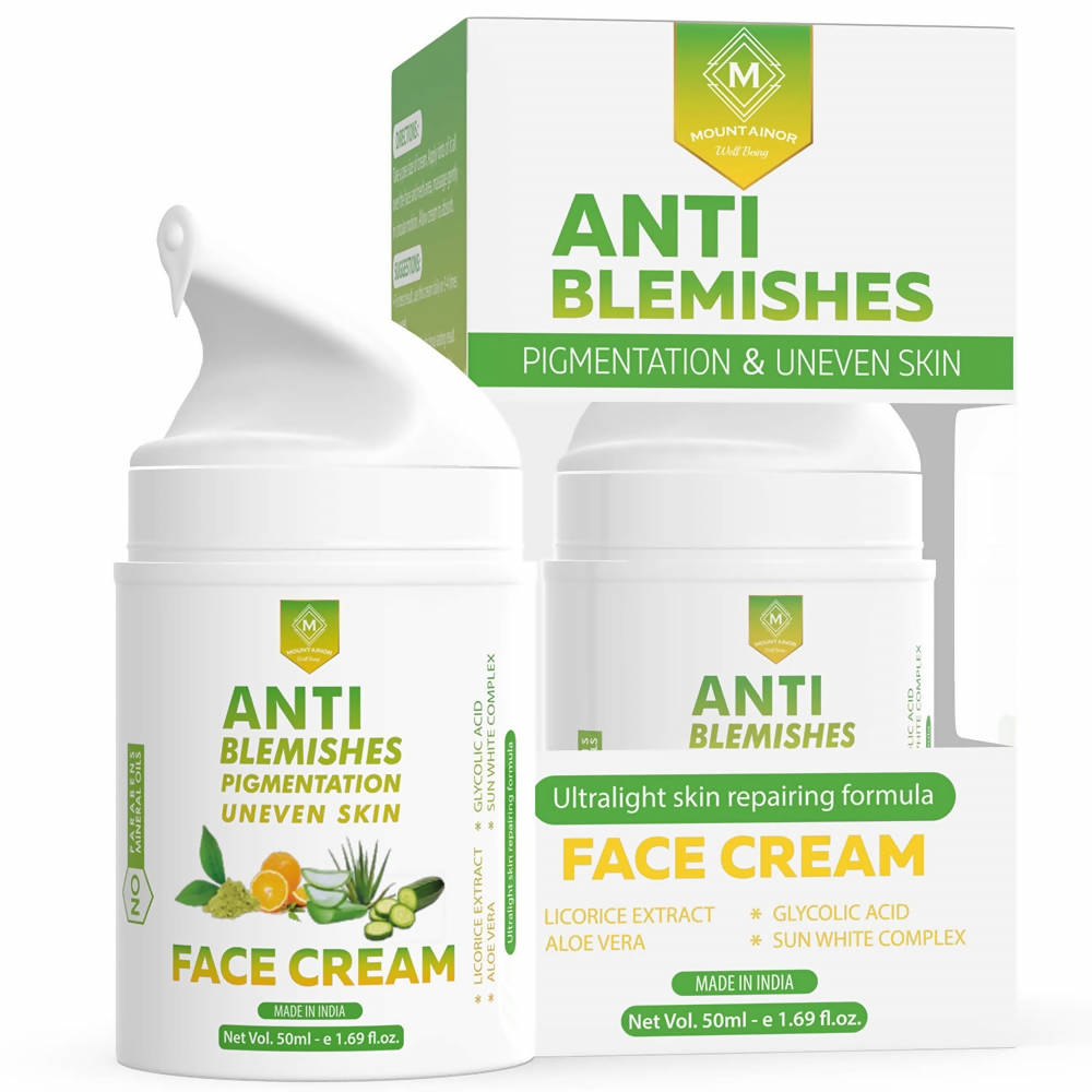Buy Mountainor Anti-Blemish Pigmentation & Uneven Skin Face Cream from DrMediCart, Ship from India to USA