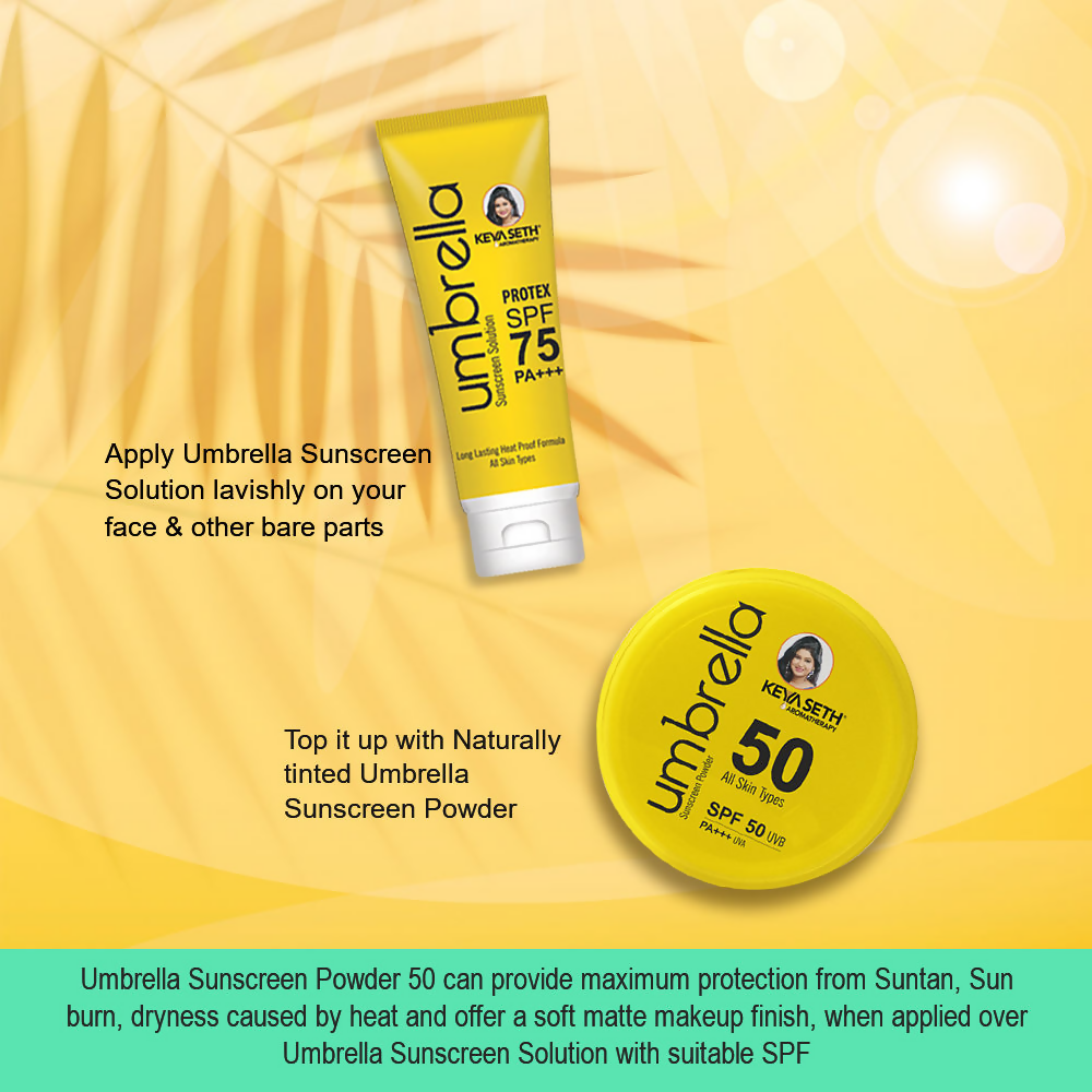 Keya Seth Aromatherapy Umbrella Sunscreen Powder SPF 50 UVB PA+++ UVA