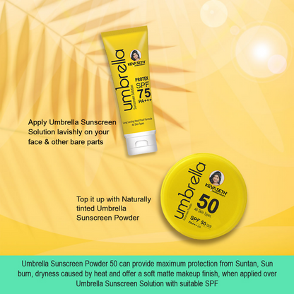 Keya Seth Aromatherapy Umbrella Sunscreen Powder SPF 50 UVB PA+++ UVA
