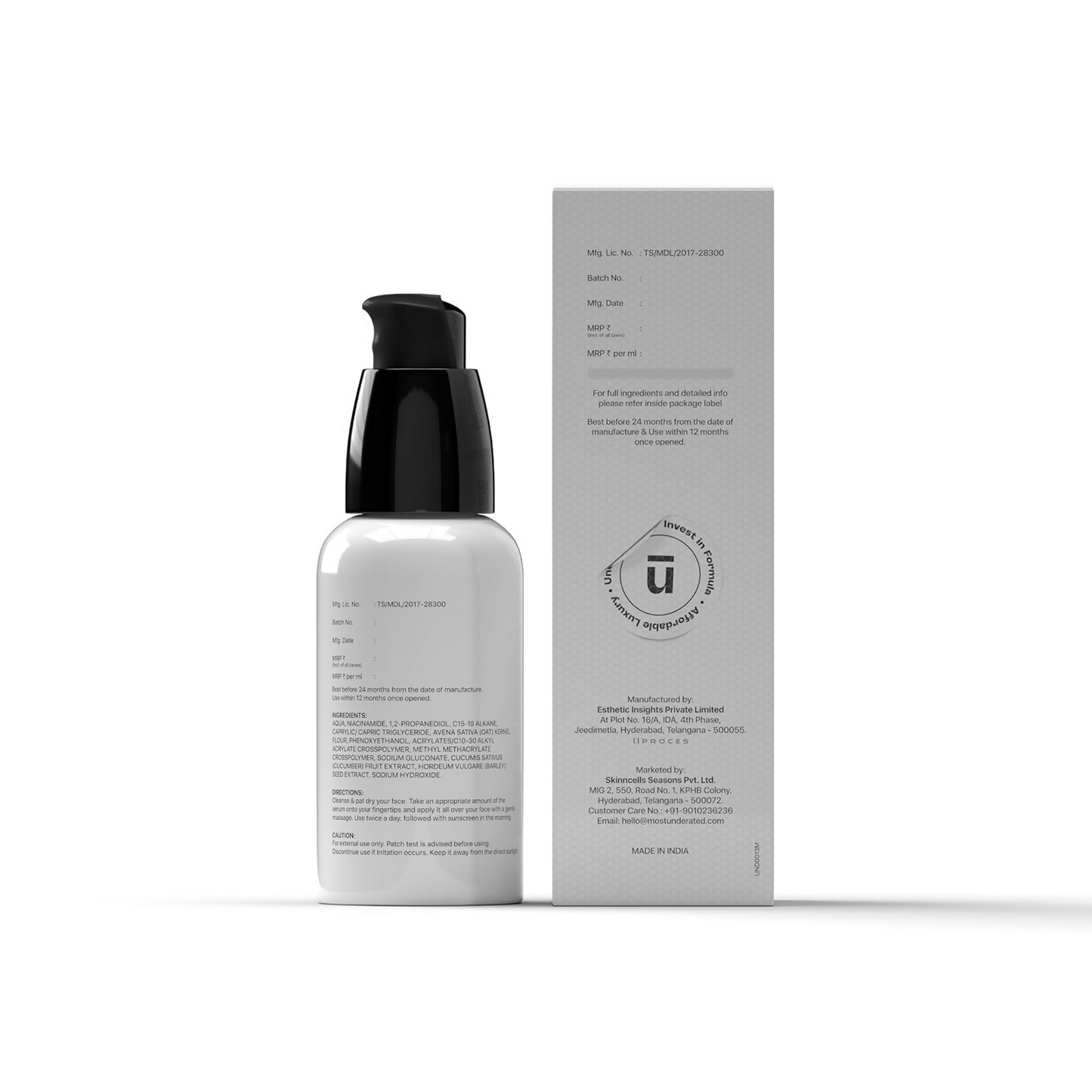 Underated Oil Free Serum Moisturiser