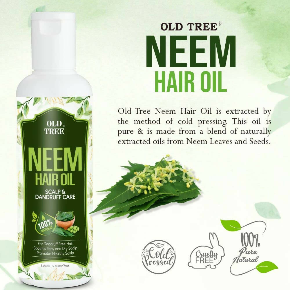 Old Tree Neem Hair Oil for Dandruff & Scalp Care