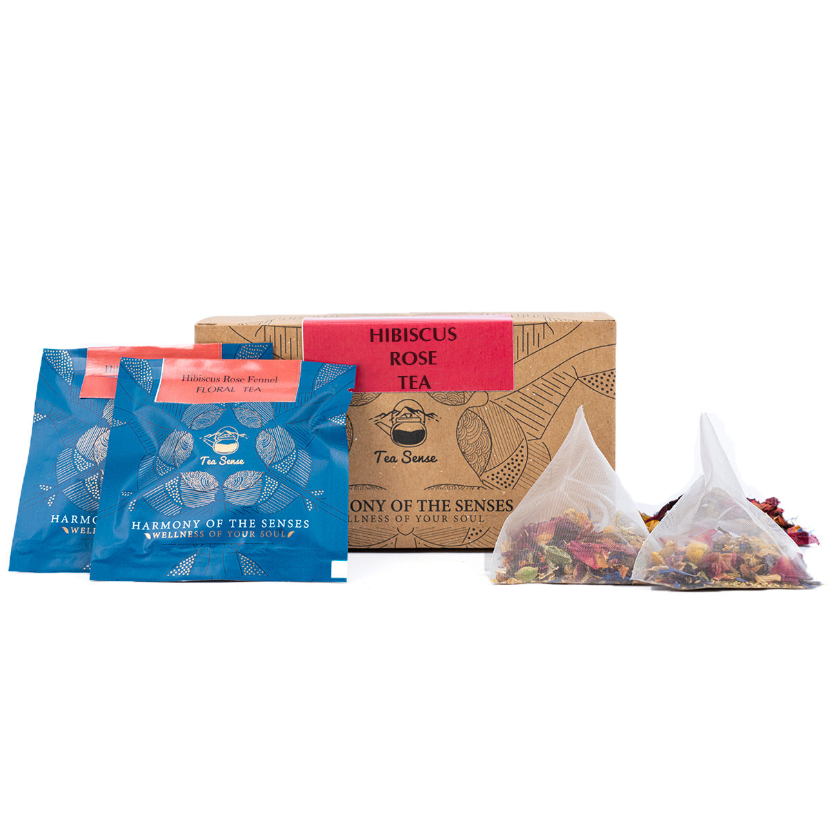 Tea Sense Hibiscus Rose Tea Bags Box - Drmedicart