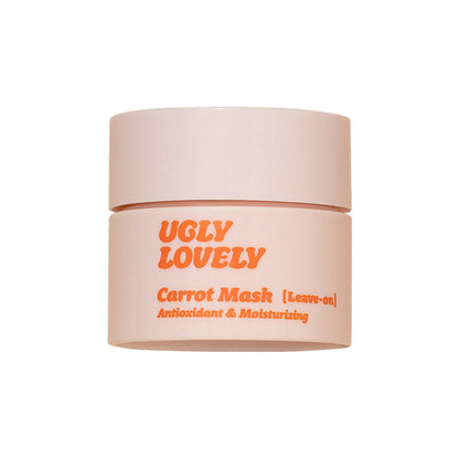 The Face Shop Vegan Ugly Lovely Carrot Sleeping Mask - Korean Moisturizer with Panthenol & Vitamin E