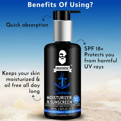 Muuchstac Ocean Moisturizer & Sunscreen For Men - DrMediCart