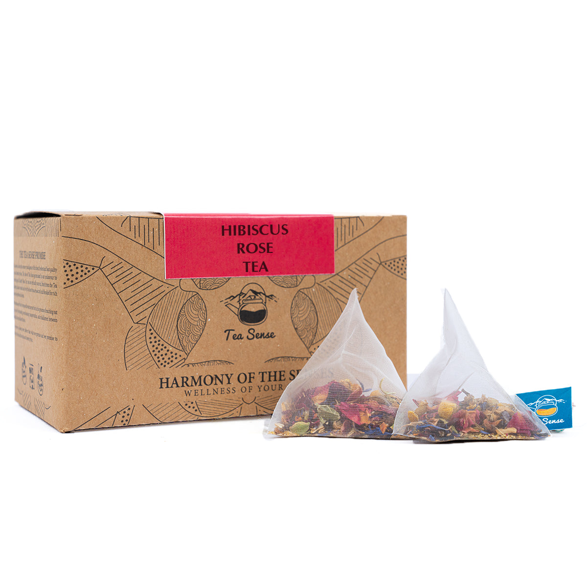Tea Sense Hibiscus Rose Tea Bags Box - Drmedicart