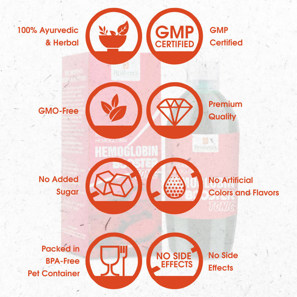 Krishna's Herbal & Ayurveda Hemoglobin Booster Tonic