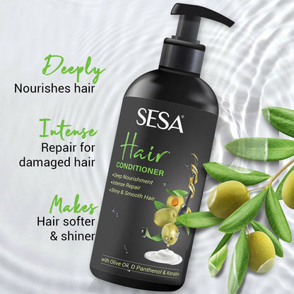 Sesa Ayurvedic Hair Conditioner For Dry Frizzy Hair Deep Nourishment For Soft Shiny Hair
