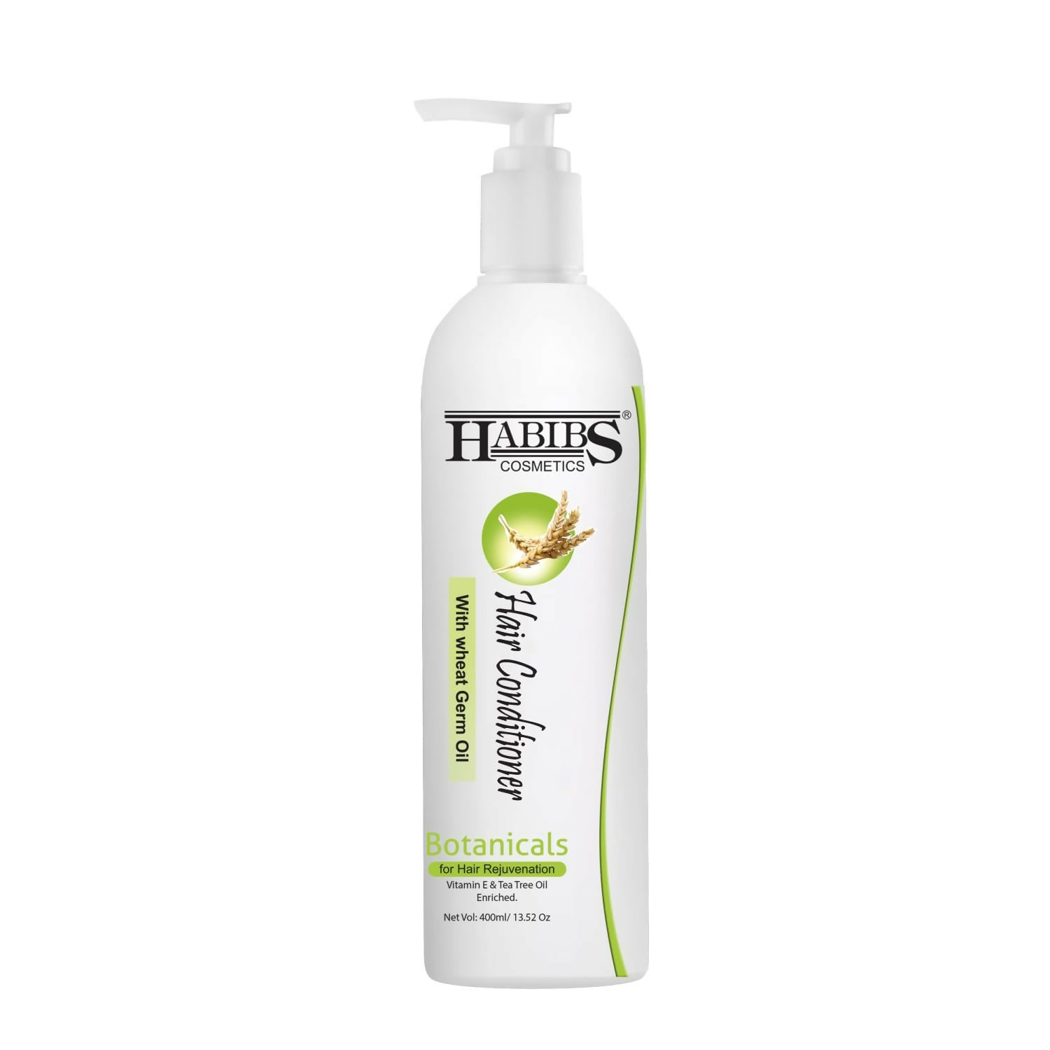Habibs Professional Hair Conditioner Nourishing For Smooth & Straight Frizz-Free Hair, With Wheat Germ Oil Vitamin E & Tea Tree Oil Enriched